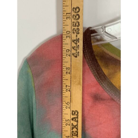 Yahada Women's Tie Dye Bell Sleeve Ruffle Hem Top Size Small - Picture 9 of 10